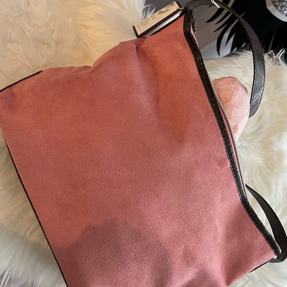 Victoria’s Secret brown and pink bag